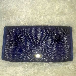 Cole Haan Genevieve Optical Weave Leather Clutch
